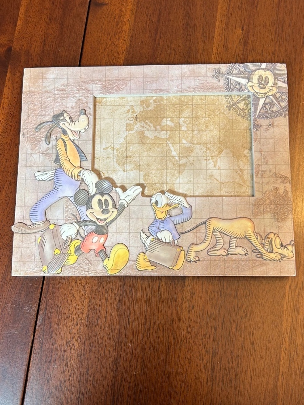 Disney Parks Mickey & Friends World Traveler 4x6 Picture Frame